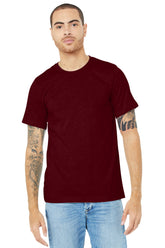 BELLA+CANVAS® Unisex Heather CVC Short Sleeve Tee - Heather Cardinal - XS